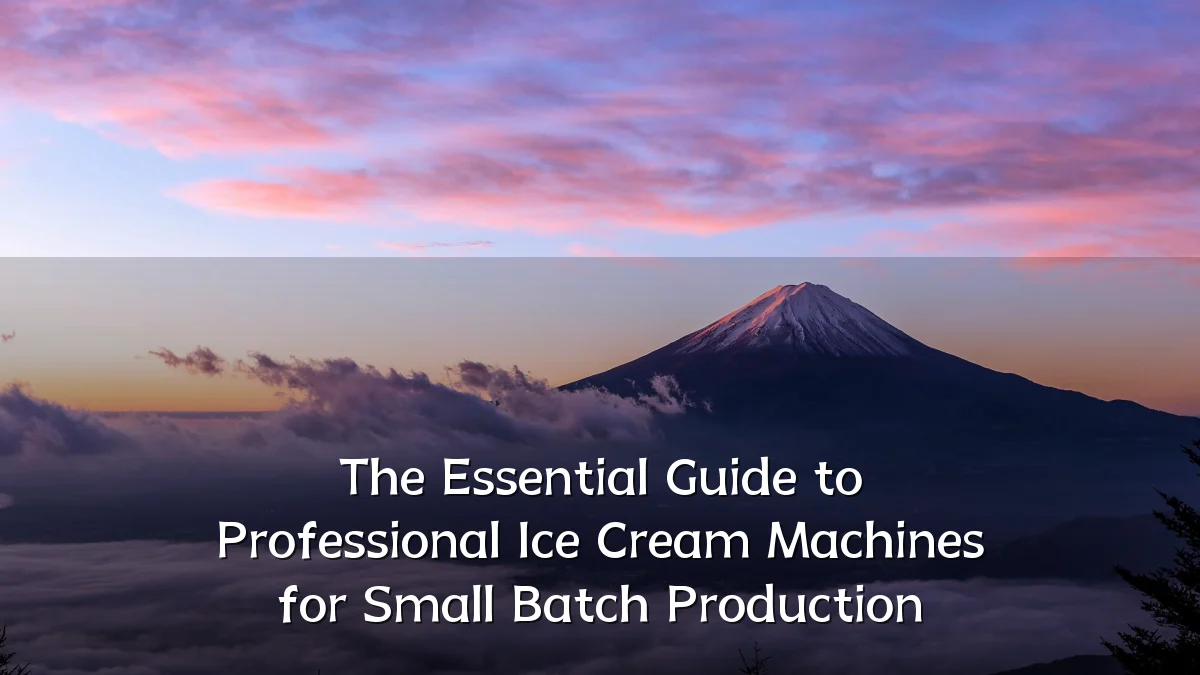 The Essential Guide to Professional Ice Cream Machines for Small Batch Production