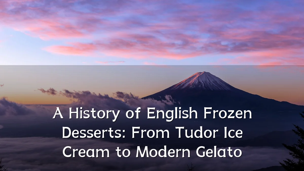 A History of English Frozen Desserts: From Tudor Ice Cream to Modern Gelato
