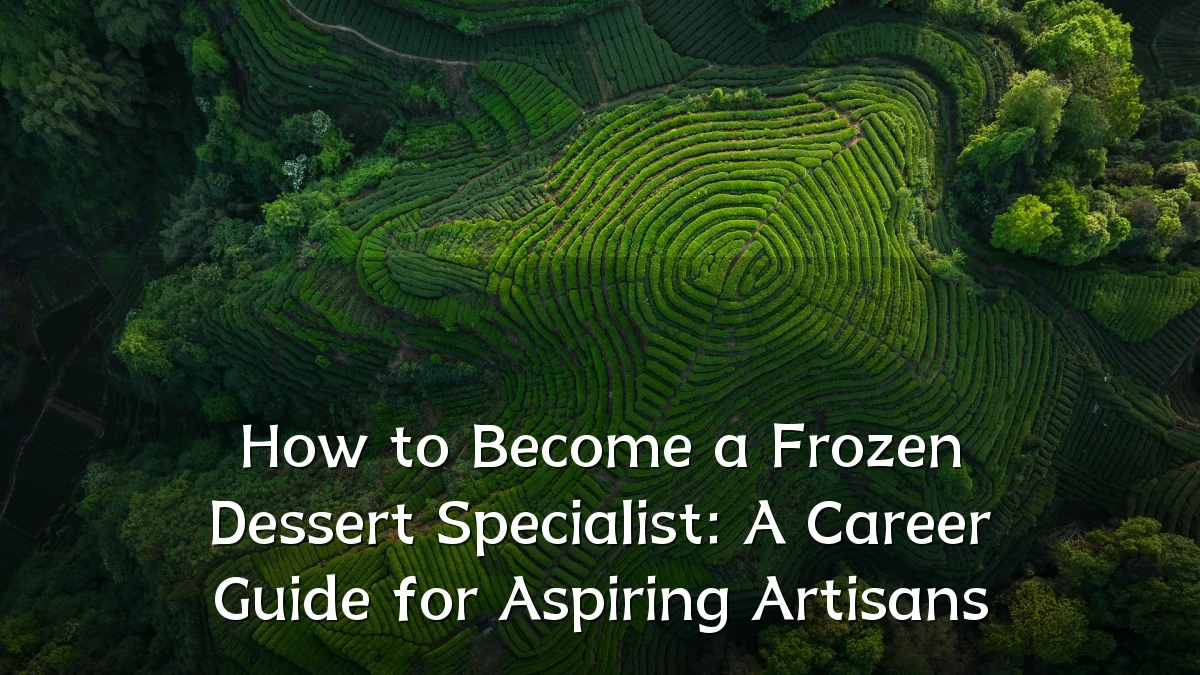 How to Become a Frozen Dessert Specialist: A Career Guide for Aspiring Artisans