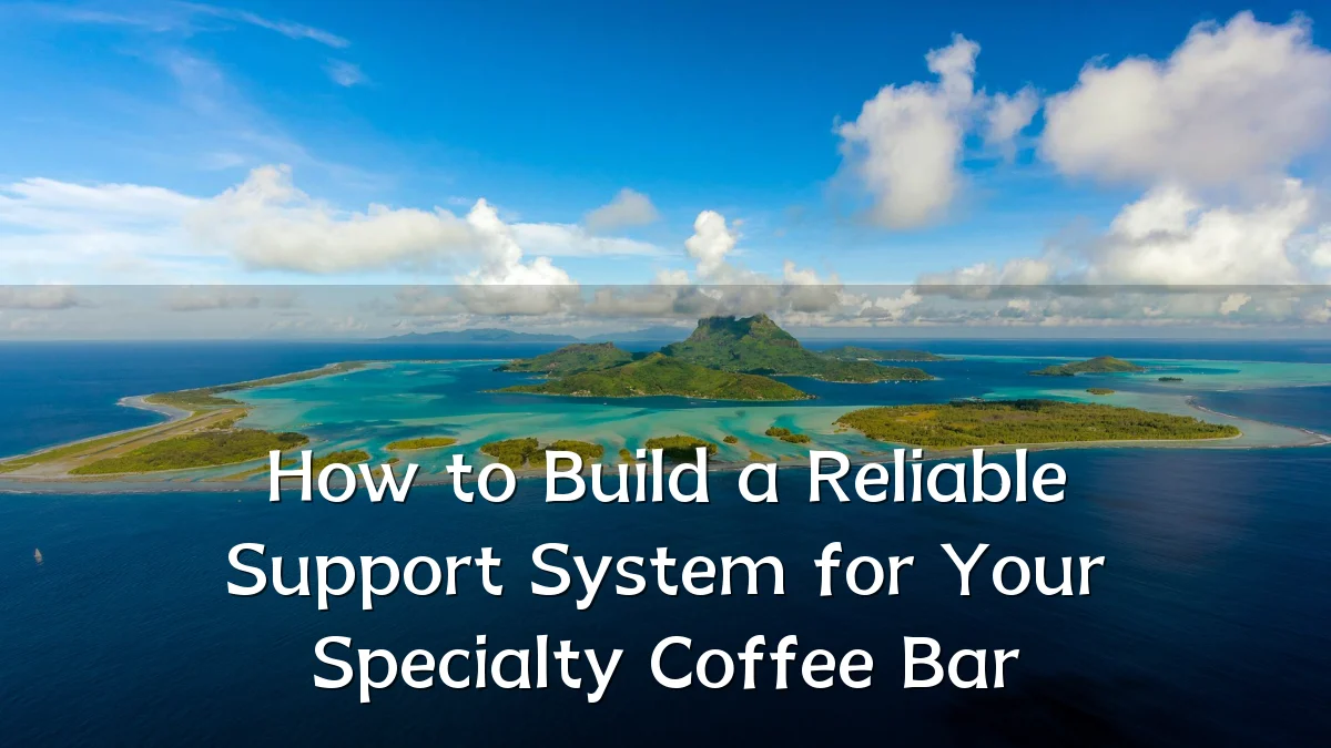How to Build a Reliable Support System for Your Specialty Coffee Bar