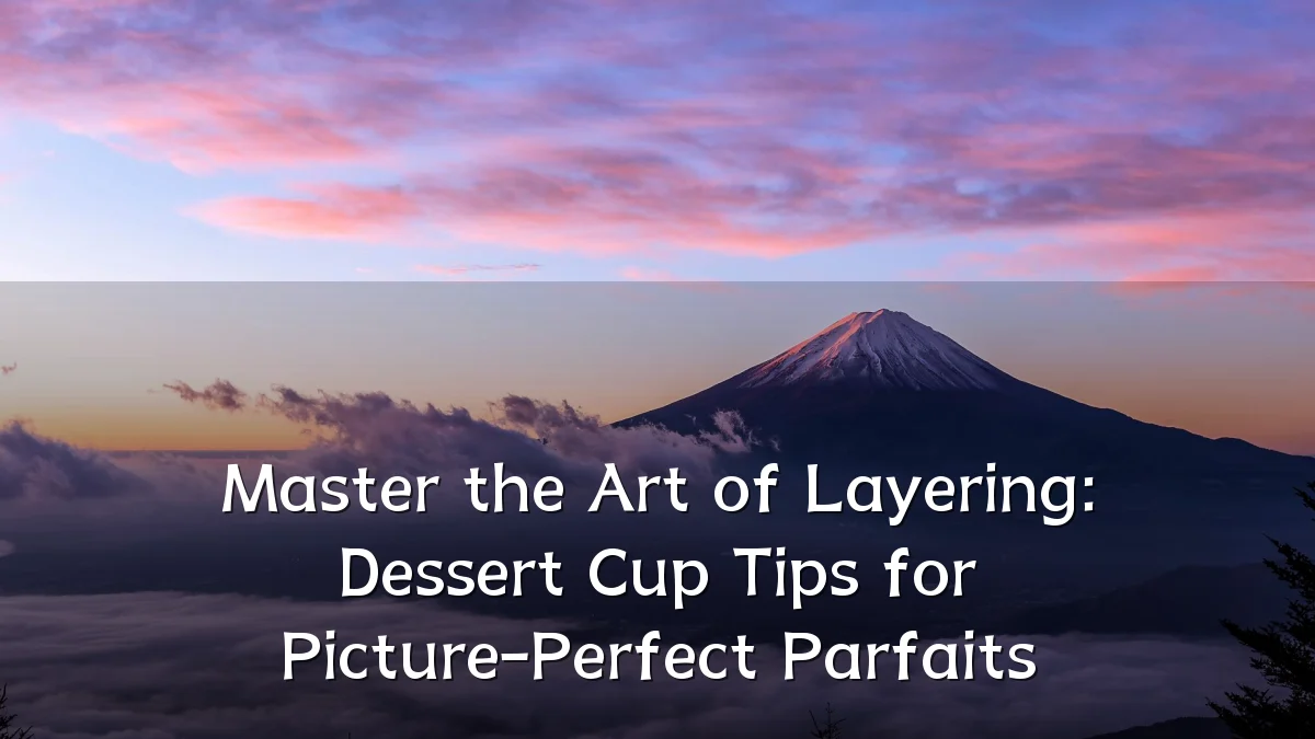 Master the Art of Layering: Dessert Cup Tips for Picture-Perfect Parfaits