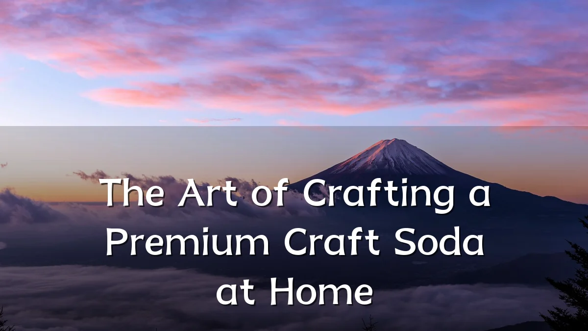 The Art of Crafting a Premium Craft Soda at Home