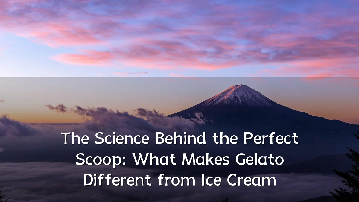 The Science Behind the Perfect Scoop: What Makes Gelato Different from Ice Cream