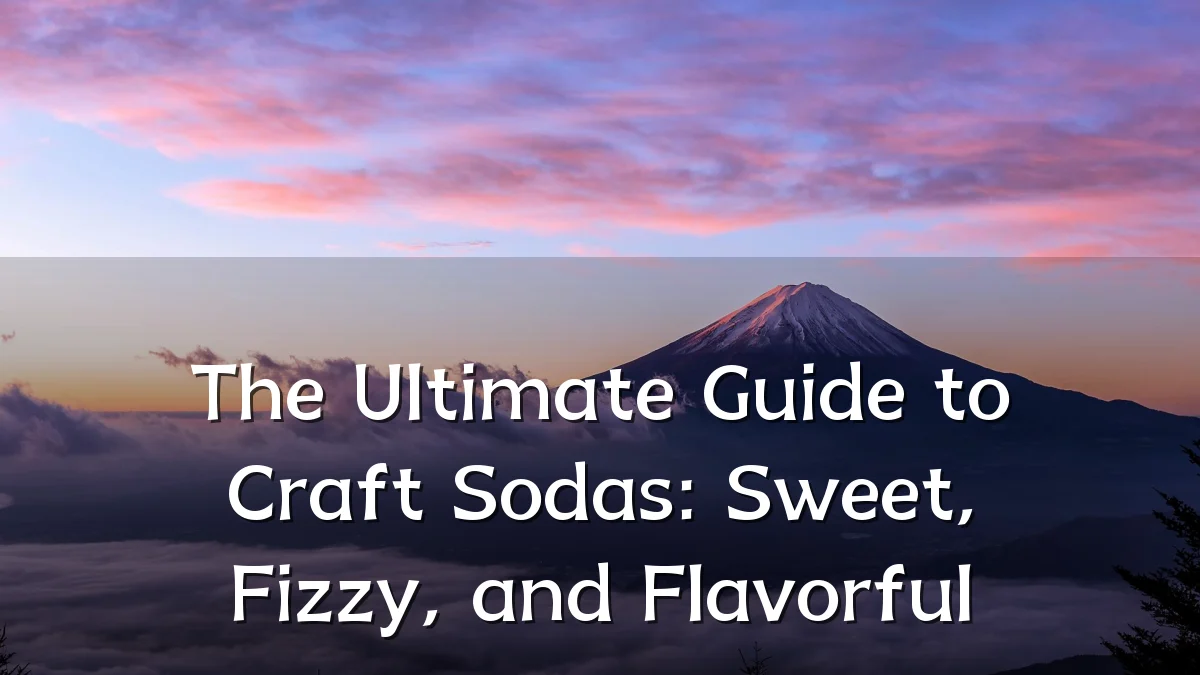 The Ultimate Guide to Craft Sodas: Sweet, Fizzy, and Flavorful
